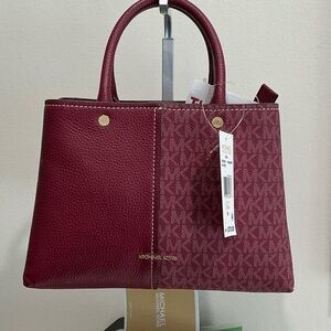 Michael Kors Burgundy Mulberry M D Satchel NWT